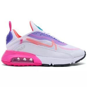 Nike Air Max 2090 White Pink Purple Athletic Shoes